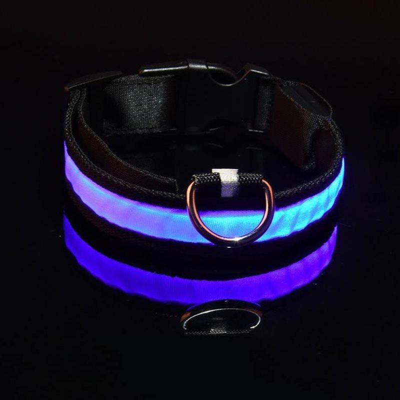 Adjustable LED Pet Collar for Safe Night Walks - Waterproof Design, Glows in the Dark Lazy Leash Dog Jewelry Adjustable Cat Dog Vest
