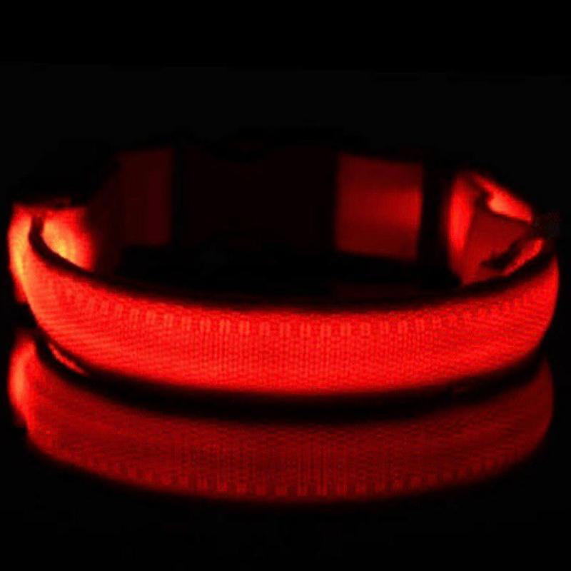 Adjustable LED Pet Collar for Safe Night Walks - Waterproof Design, Glows in the Dark Lazy Leash Dog Jewelry Adjustable Cat Dog Vest