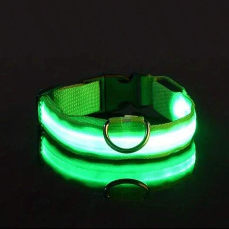 Adjustable LED Pet Collar for Safe Night Walks - Waterproof Design, Glows in the Dark Lazy Leash Dog Jewelry Adjustable Cat Dog Vest