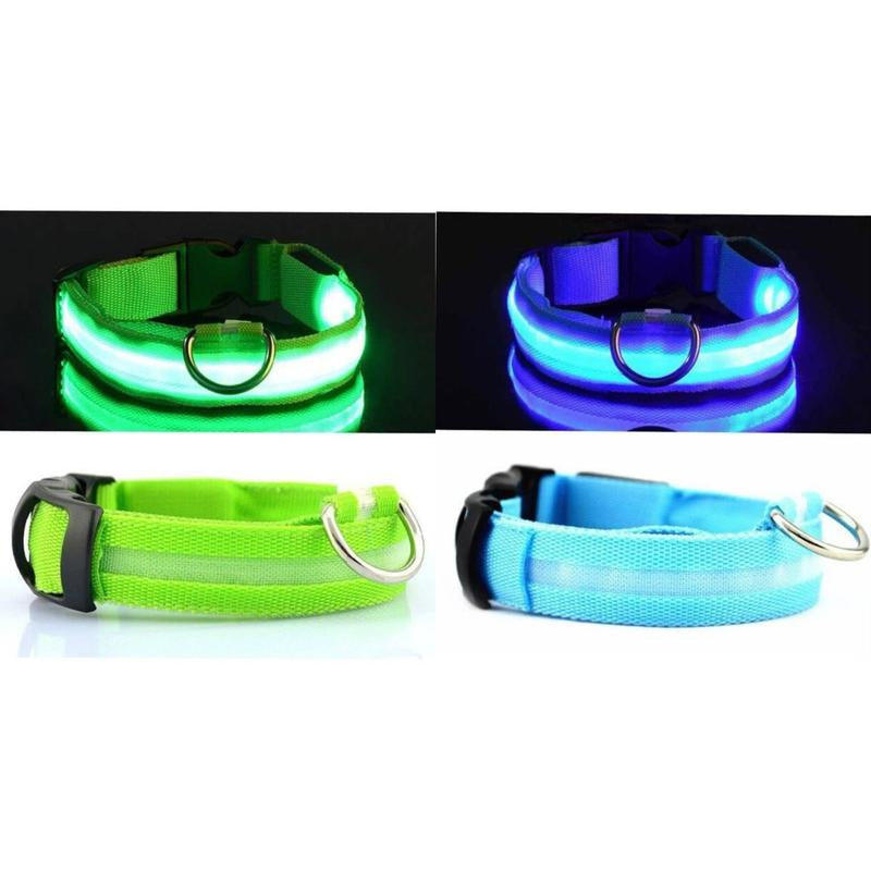 Adjustable LED Pet Collar for Safe Night Walks - Waterproof Design, Glows in the Dark Lazy Leash Dog Jewelry Adjustable Cat Dog Vest