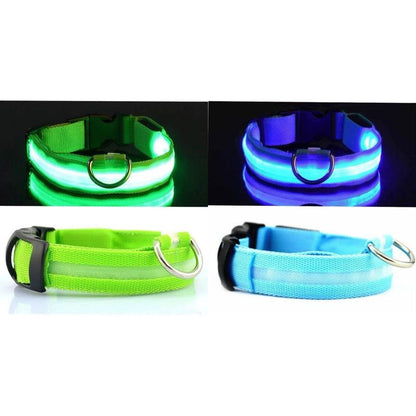 Adjustable LED Pet Collar for Safe Night Walks - Waterproof Design, Glows in the Dark Lazy Leash Dog Jewelry Adjustable Cat Dog Vest