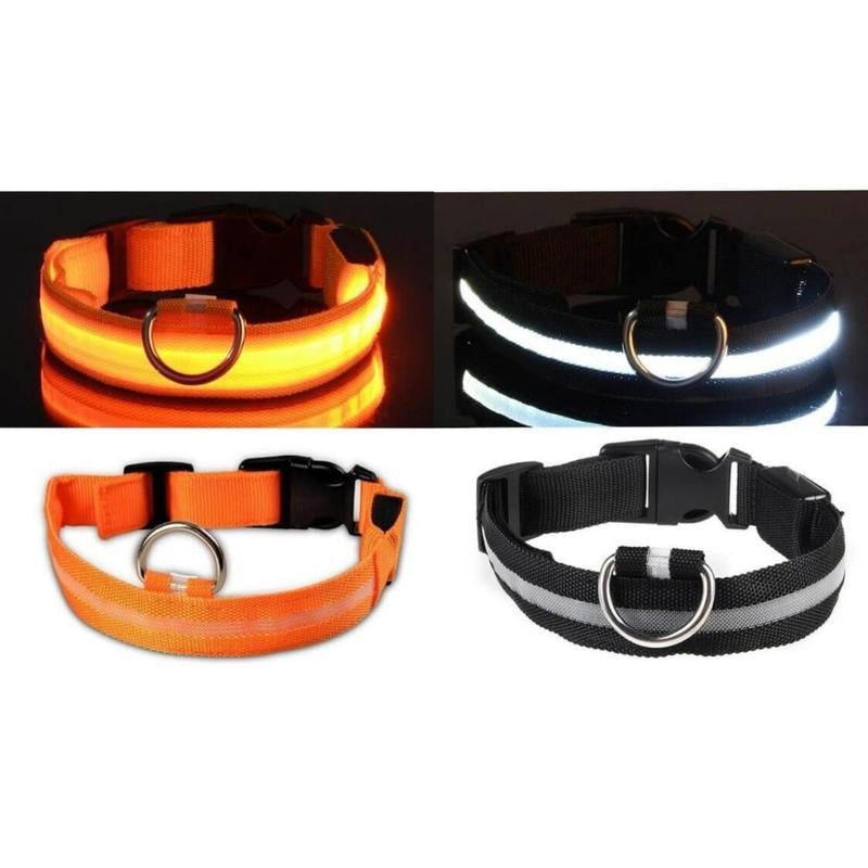 Adjustable LED Pet Collar for Safe Night Walks - Waterproof Design, Glows in the Dark Lazy Leash Dog Jewelry Adjustable Cat Dog Vest